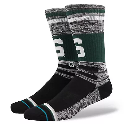🔥 Stance M526C17MSU Mens Michigan State University Varsity Socks SIZE LARGE NWT • $14.24