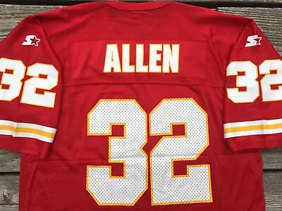 Kansas City Chiefs Starter Jersey Vtg Marcus Allen NICE 90s Red Sz 2XL 52 • $69.99