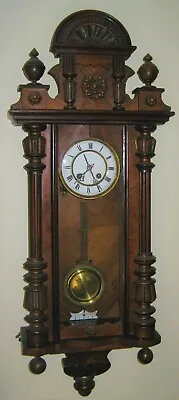  Antique Kienzle German Vienna Regulator Clock Runs And Chimes 15 Day Movement • $550