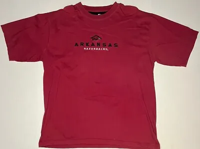 Vintage Arkansas Razorbacks Starter Short Sleeve Graphic Tee Shirt Red XL • $13.99