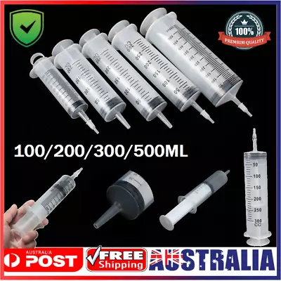 100-500ML Reusable Big Large Plastic Hydroponics Nutrient Measuring Syringe • $17.99