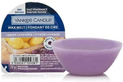 Yankee Candle Wax Melts Lemon Lavender Up To 8 Hours Of Fragrance 1 Count Purpl • £3.23