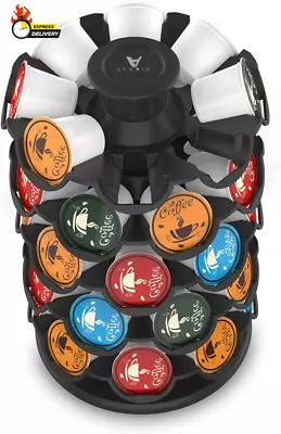 Coffee Pod Storage Carousel Holder Organizer Compatible With 40 Keurig K-Cup Pod • $22.62