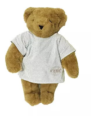 Vermont Teddy Bear Plush 17  Brown Hospital Gown Jointed Get Well Soon Sick • $32.95