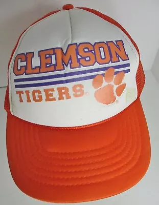 Clemson Tigers Hat Snapback Trucker University USA NCAA Foam Back Print Cap • $17.95