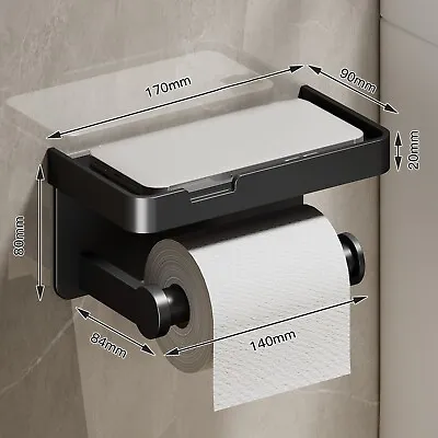 $30.43 • Buy Toilet Paper Holder WC Paper Shelf Storage Shelf Wall Mounted Bathroom Rack