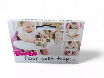 Bumbo Baby Play Or Food Floor Seat Tray 3-12 Months White Eating Infant NEW! • $24.99