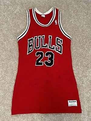 Vintage Chicago Bulls Michael Jordan Jersey Sz S Red MacGregor Sand Knit Offical • $63.75