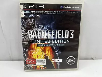 Battlefield 3  Limited Edition - Physical Warfare Pack PlayStation 3 PS3 Game • $5