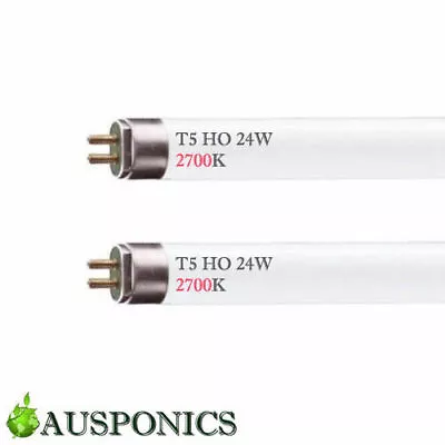 2x 24W 2700K T5 FLUORESCENT TUBES Hydroponics Grow Light For Hydro 22 & Hydro 24 • $31.01