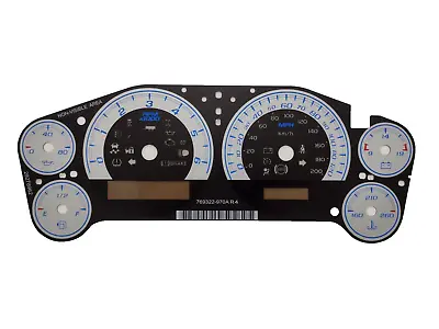 Custom Silver Gauge Face Overlay For 2007-2013 GM Truck And SUV Gauge Clusters • $49.95