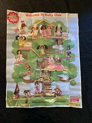 Vintage Barbie KELLY CLUB DOLLS Poster 20x16 NEW Collectible • $3.49