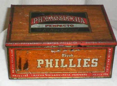 Vintage Tin Litho Bayuk Phillies Tobacco Tin • $27.50