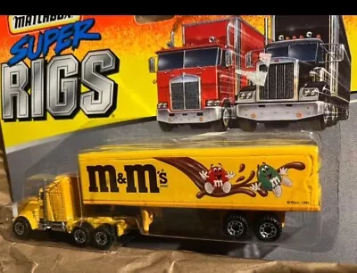 M&M's SEMI TRACTOR TRAILER    1995 MATCHBOX SUPER RIGS    1:87 DIE-CAST • $15.99