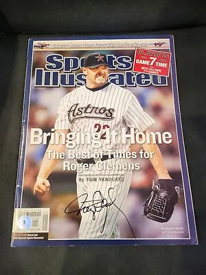 Houston Astros Roger Clemens Signed Autographed Sports Illustrated Magazine COA  • $195