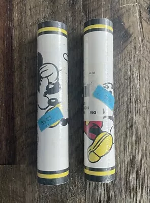 Lot Of 2 Vintage Rolls Disney MICKEY MOUSE Wallpaper Border 5 Yds M89354 *New* • $27.99