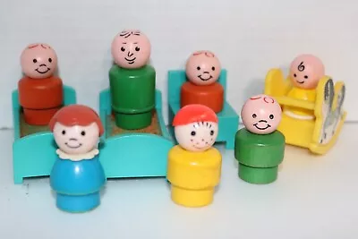 Vintage Fisher Price Little People & Accessories Hospital Furniture • $31.45
