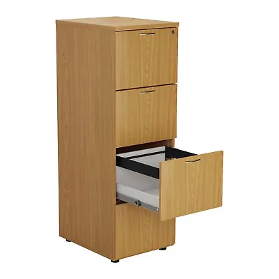 RZ 4 Drawer Filing CabinetA4 And Foolscap Suspension Filing PRE BUILT Oak • £337.44