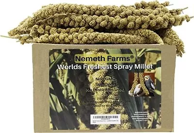 Nemeth Farms Freshest Sun-Dried Spray Millet Natural Treat For Birds Parrots 2lb • $33.90