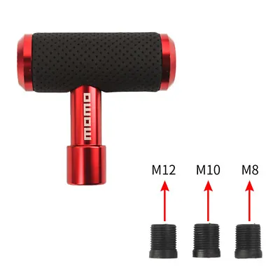 Universal MOMO Red Leather Shift Knob Aircraft Joystick Manual Car Gear • $10.88