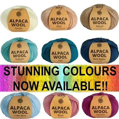 $3.85 • Buy NEW 50g Alpaca Wool Blend 4 Ply Super Soft Luxurious Malli Knitting Yarn Crochet