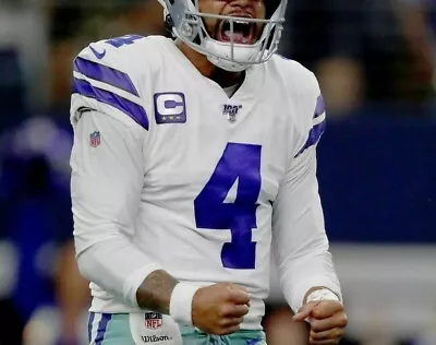$14.99 • Buy 2019 DALLAS COWBOYS Dak Prescott QB 3-⭐⭐⭐-Star Stick-on Blue CAPTAIN C-PATCH