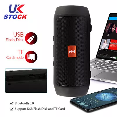 40W Portable Wireless Bluetooth Speaker Waterproof Stereo Bass Loud USB AUX MP3 • £14.99