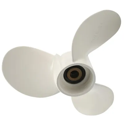 $36.58 • Buy Outboard Motor Propeller White 3 Blades Boat Prop Aluminum For 4HP 5HP