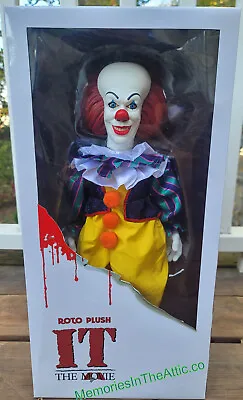 Mezco MDS Roto Plush  It Pennywise 1990 Large 18  Doll Stephen King Horror Movie • $84.99