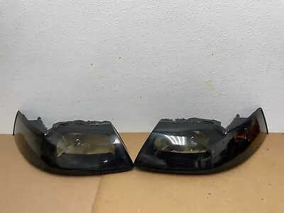 1999 To 2004 Ford Mustang Left+Right Set Side Black Headlights 3713N DG1 • $66.95