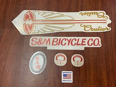 S&m Bmx Covidcruiser Sticker Decal Kit Set Frame Fork New Bike Cruiser 26 29 • $58.32