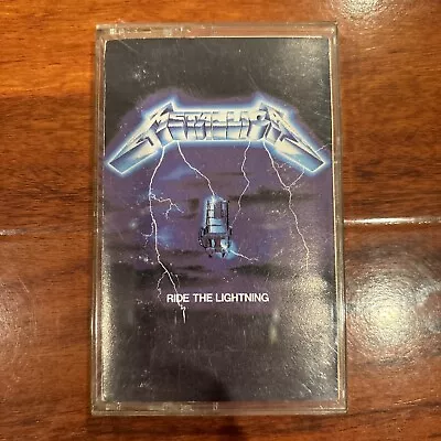 VERY GOOD USED Metallica Ride The Lightning 1984 Cassette Tape Elektra FREE SHIP • $29.95