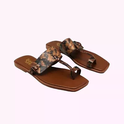 Franco Sarto Sandals| Womens Milly Flat Sandals| Women Shoes| MSRP $69 • £27.55