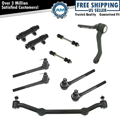 10 Piece Front Suspension Kit Idler Arm Drag Link Tie Rods & Sway Bar End Links • $113.32