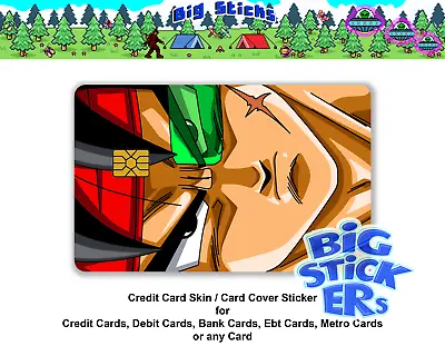 Bardock Scouter Credit Card Skin Cover SMART Sticker Wrap Decal • $6.78