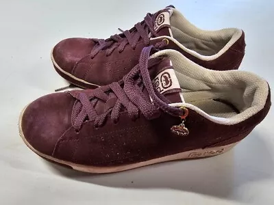 Marc Ecko Red Rhino Logo Maroon Leather Skate Shoe Sneaker Women's 7.5 • $14