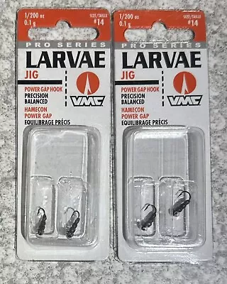 2 Packs VMC Pro Series Larvae Ice Fishing Jig Crappie Minnow 1/200 OZ • $9.99