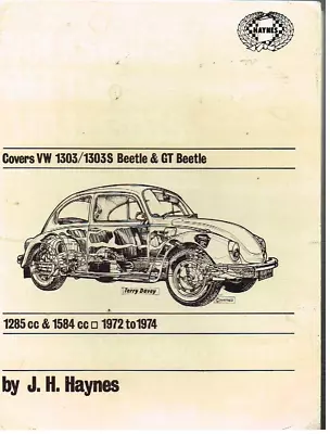 Vw Beetle 1303 & 1303s Saloon (1972-74) Owners Workshop Manual • $21.58