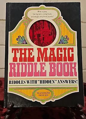  The Magic Riddle Book  Groovy Childrens Vintage  POP-UP  Style (Dimensional) VG • $14.99
