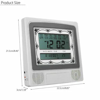 Digital Automatic Islamic Azan Muslim Prayer Alarm Wall Table Clock Home Adhan • $35.15