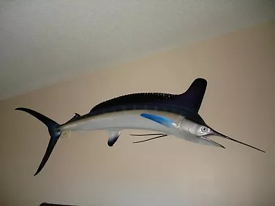 90  White Marlin Half Mount Fish Replica - Quick Production • $480