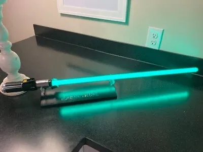 2007 YODA FORCE FX LIGHTSABER  With STAND (NOT 3d Printed/Not Plastic Version) • $95