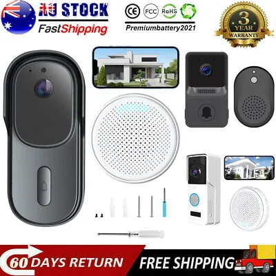 Wireless Doorbell Phone Video Door Bell Ring WiFi Smart Intercom Security Camera • $35.85