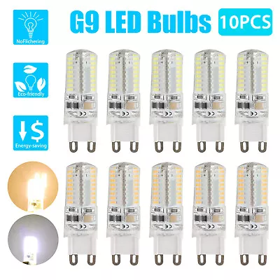 10Pcs 64 LED 3014 SMD G9 Warm/Daylight White Corn Bulb Lamp 120V AC Home Light • $14.98
