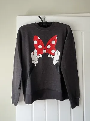 Primark Disney Mickey Mouse Grey Sweatshirt Red Bow • £5