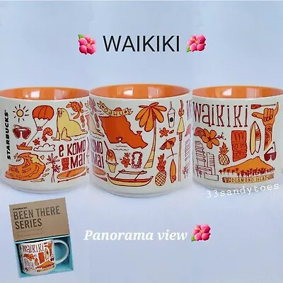 $23 • Buy Starbucks WAIKIKI Hawaii Oahu Been There Series Orange Coffee Mug Cup 14 Oz NEW