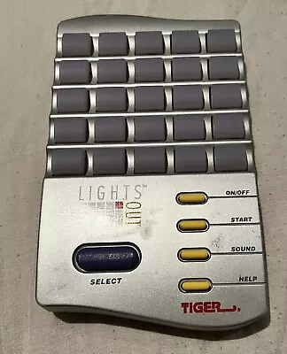 LIGHTS OUT VINTAGE/RETRO HANDHELD ELECTRONIC GAME By TIGER 1995 Tested Working • £28.90