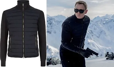 SPECTRE Daniel Craig Knitted Sleeve Bomber Jacket - James Bond Jacket • $61