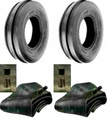 Two 400x8 4.00-8 Front 3 Rib Garden Lawn Easy Steer Tractor Tires W/tubes • $91.98