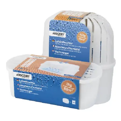 £18.98 • Buy Dehumidifier ABSODRY Dehumidifier Room Humidifier Dryer 35m3-80m3